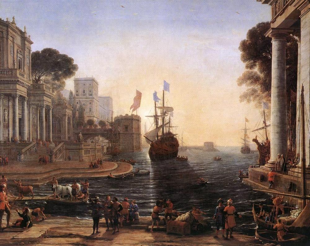 Claude Lorrain Ulysses Returns Chryseis to her Father